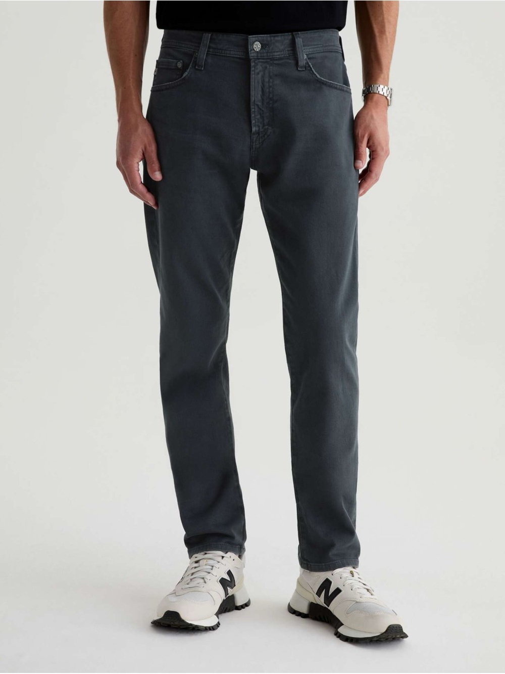 AG Adriano Goldschmied Tellis Jean Modern Slim 7 Years Sulfur Pure Black Grey